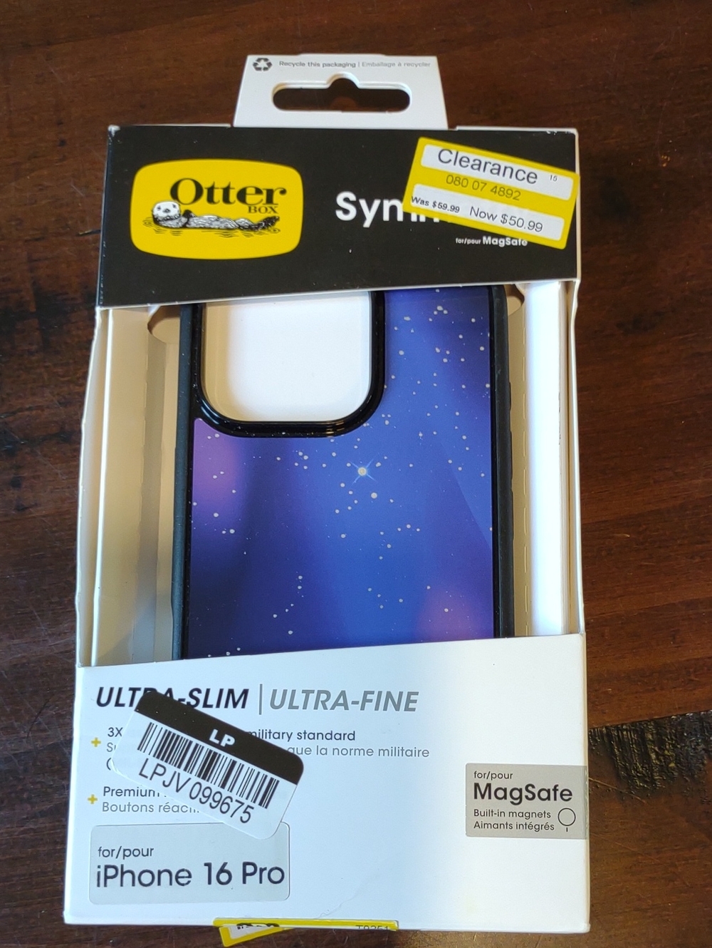 OtterBox Symmetry Series Case for iPhone 16 Pro - Purple Galaxy Gradient